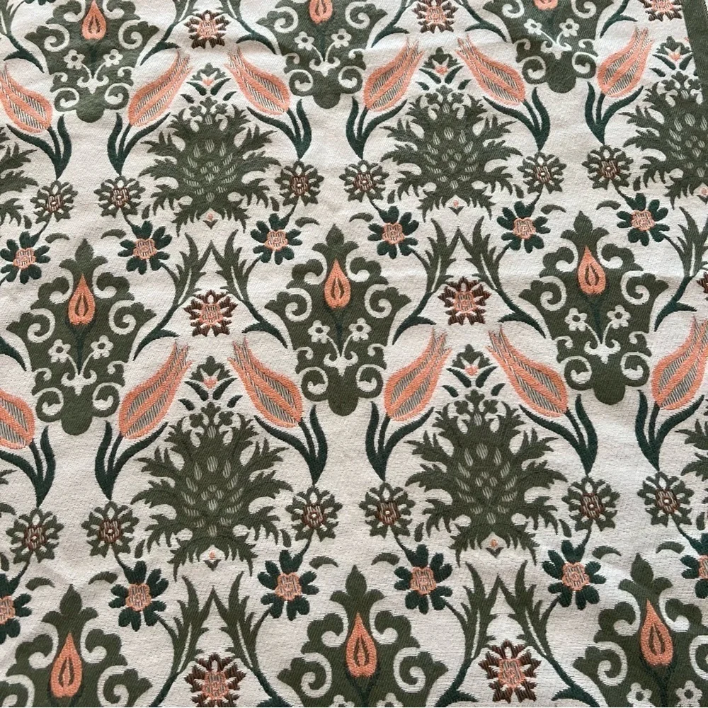 Beautiful Floral Scarf - Cream, Green and Pink NWOT